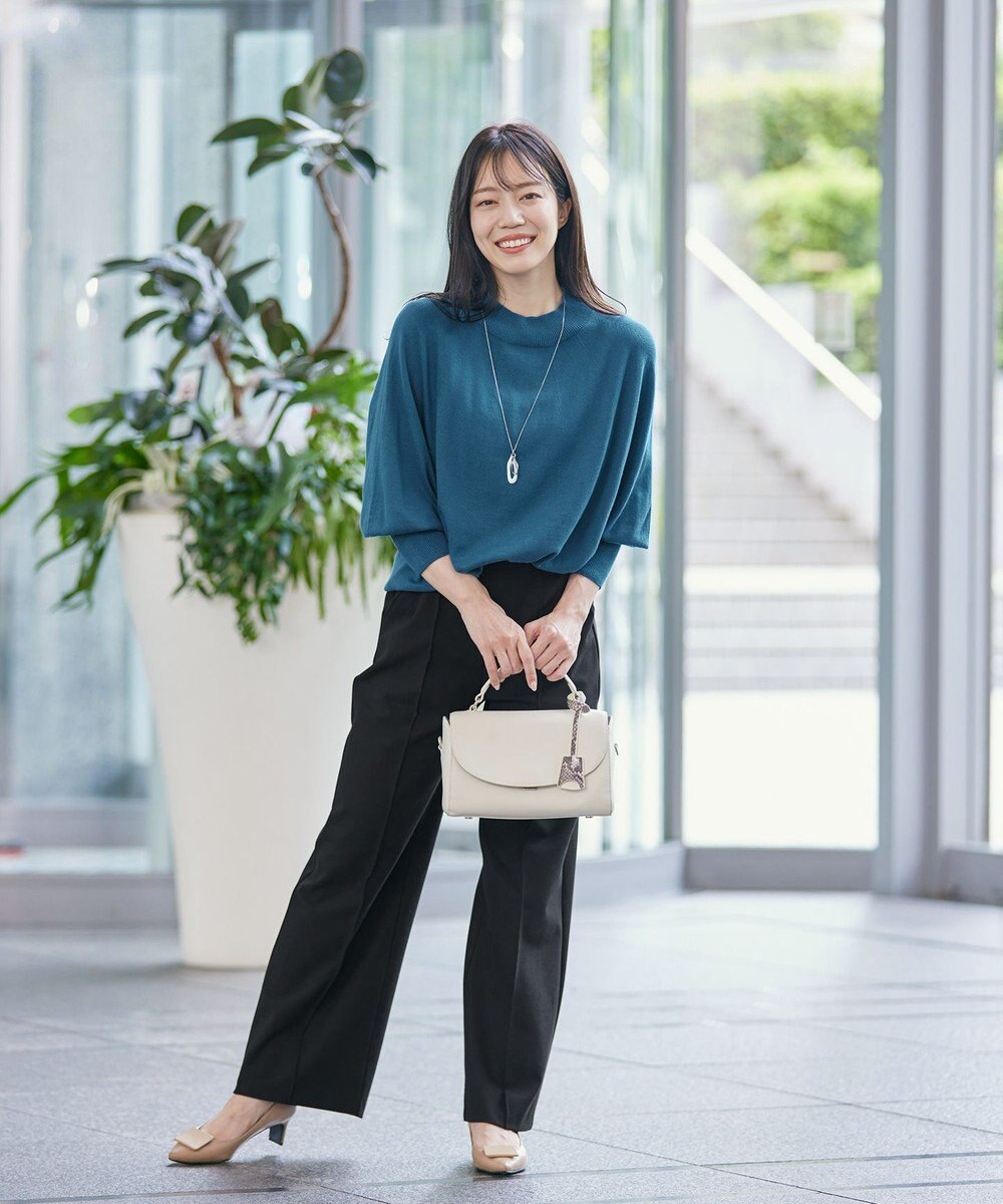 Tiaclasse 【GOLD LABEL・洗える】抗菌・防臭加工 ホールガーメントドルマンニット 