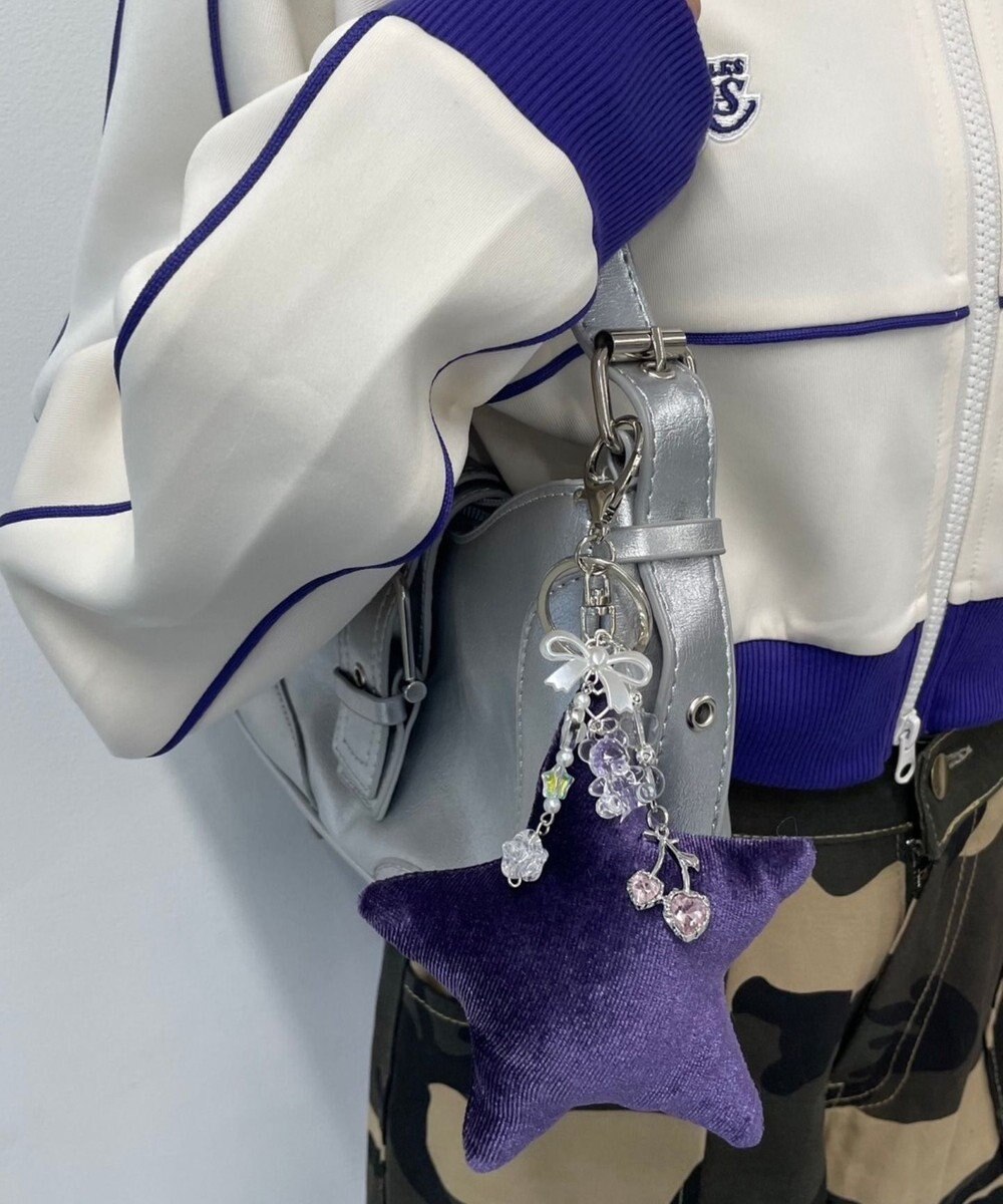 WEGO ベロアスターキーホルダー 