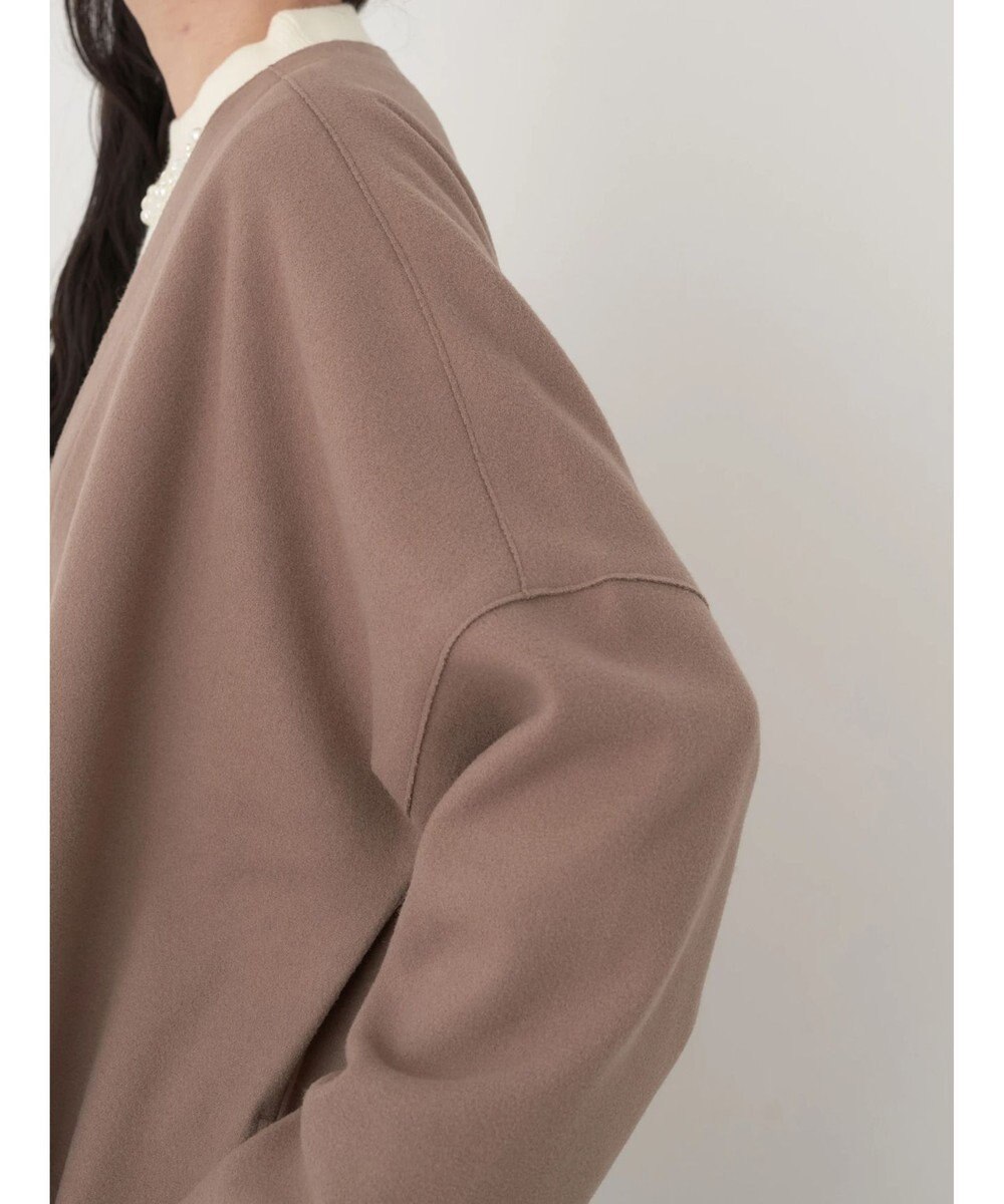 earth music&ecology 圧縮風ポンチコーディガン 