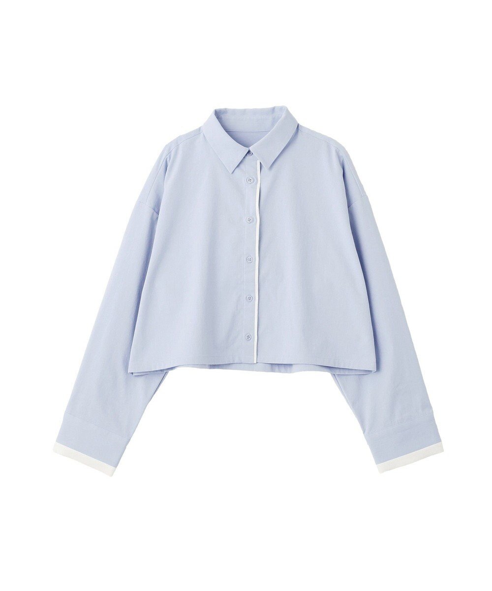 earth music&ecology パイピングショートシャツ 