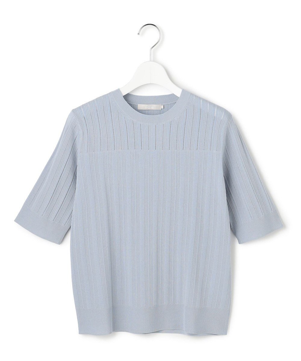 ICB L レースパターン ニット 