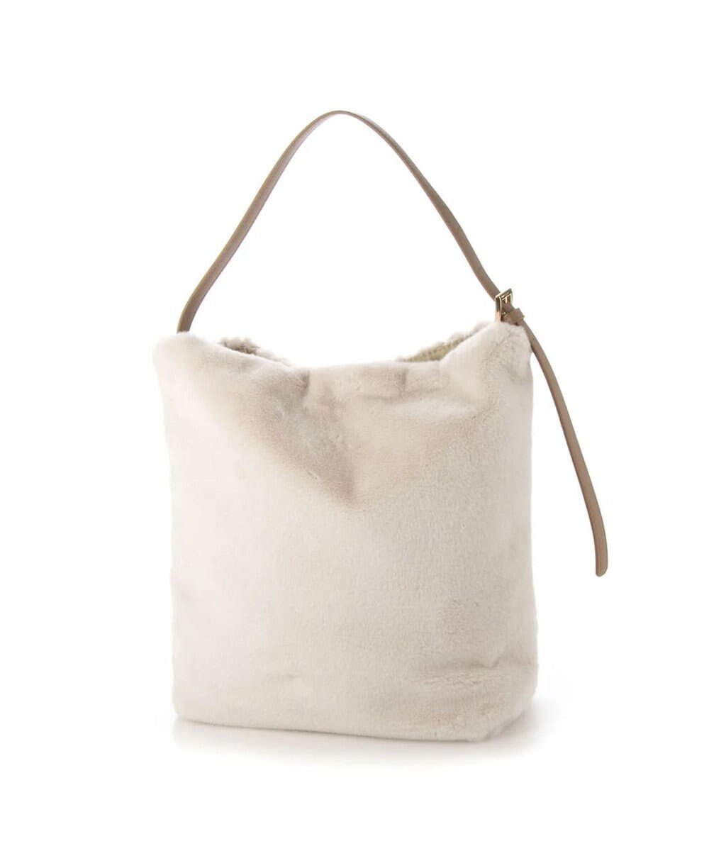 UNBILLION cachecache 花刺繍エコファーワンハンドルバッグ 