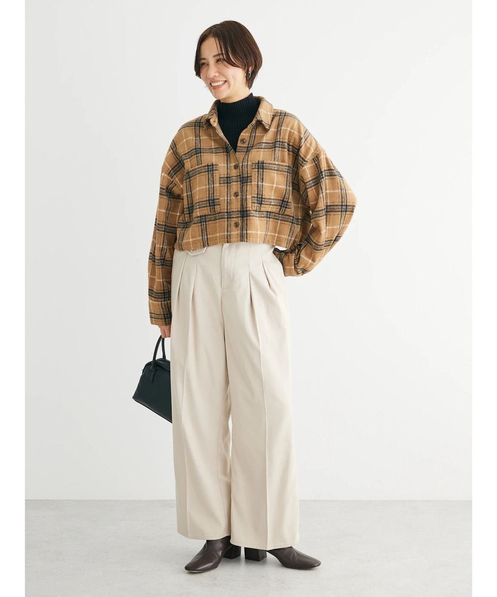 Green Parks ・ＥＬＥＮＣＡＲＥ　ＤＵＥ　シャギーチェックショートシャツ 