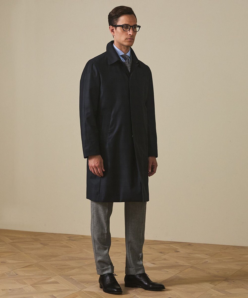 GOTAIRIKU 【Zegna/ゼニア】TROFEOラミネートロング ステンカラーコート 