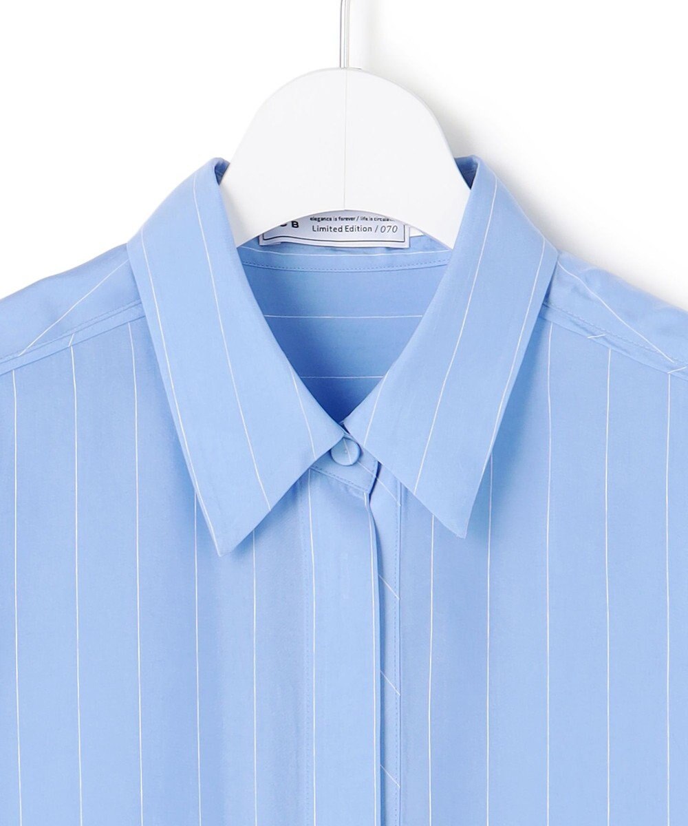 ICB 【WEB＆一部店舗限定】PreshrunkCupraStripe シャツワンピース 