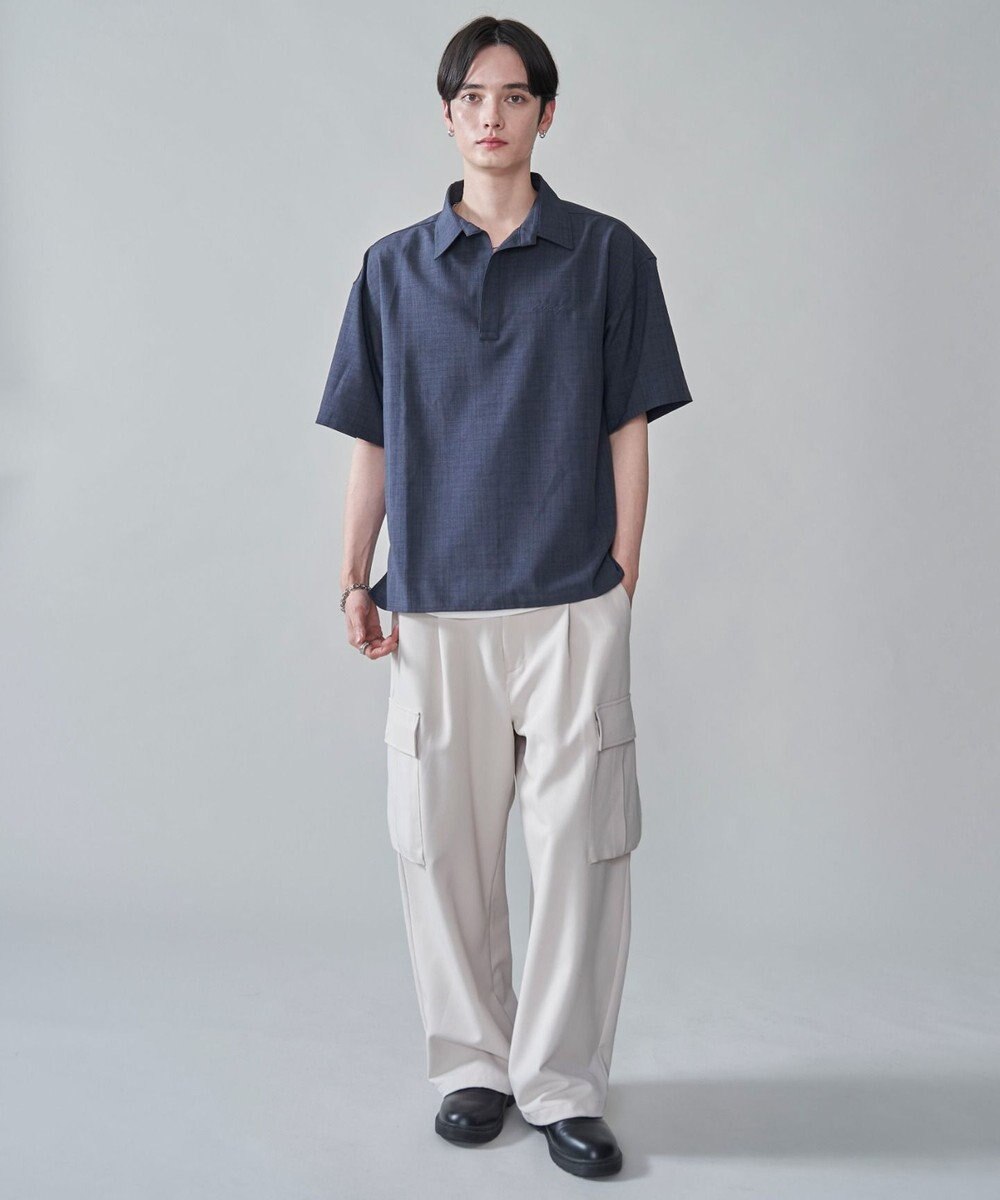 WEGO リネンライクスキッパーシャツ（SS） 