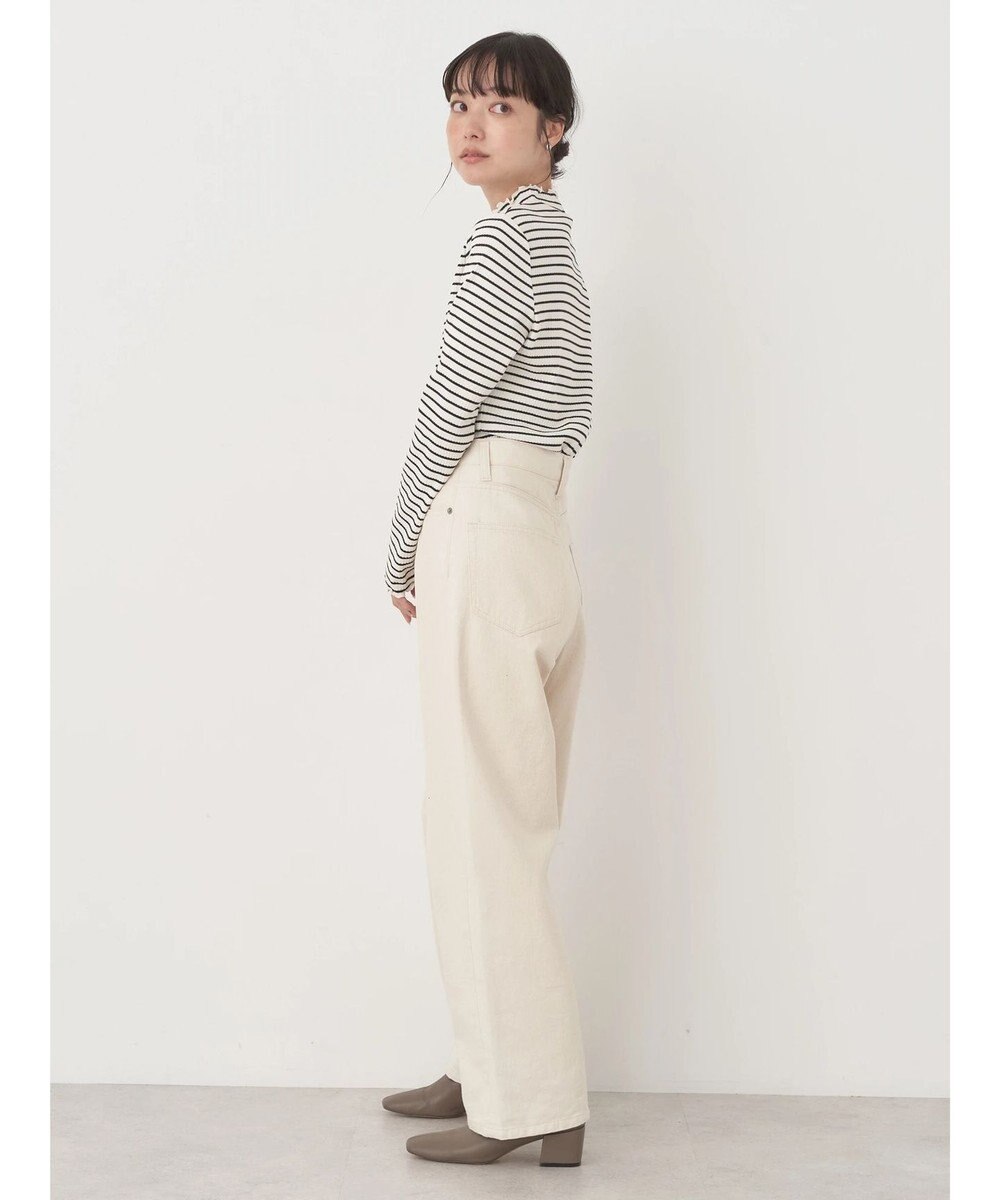 earth music&ecology チェーンリブハイネックプルオーバー 