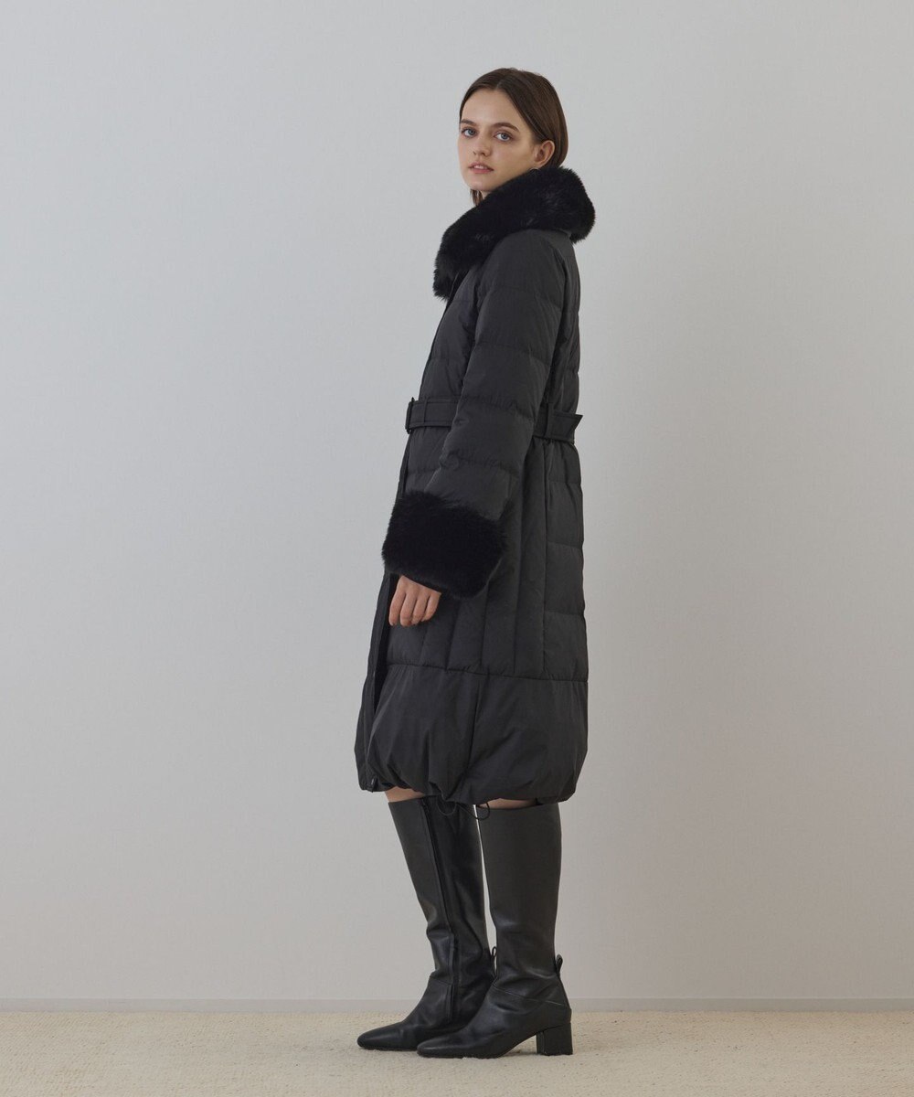 GRACE CONTINENTAL ファーカラーロングダウン 