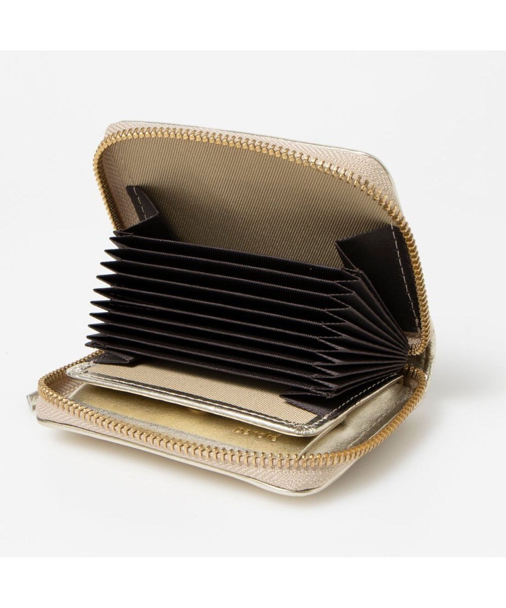 UNBILLION ペルケ perche / レザーメッシュ・ジャバラカードウォレット 