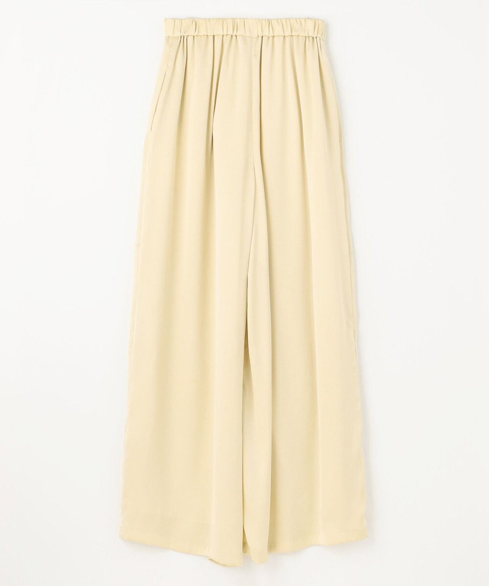 NAVE 【Nave・洗える/ウエストゴム】ヴィンテージサテン ワイドパンツ 