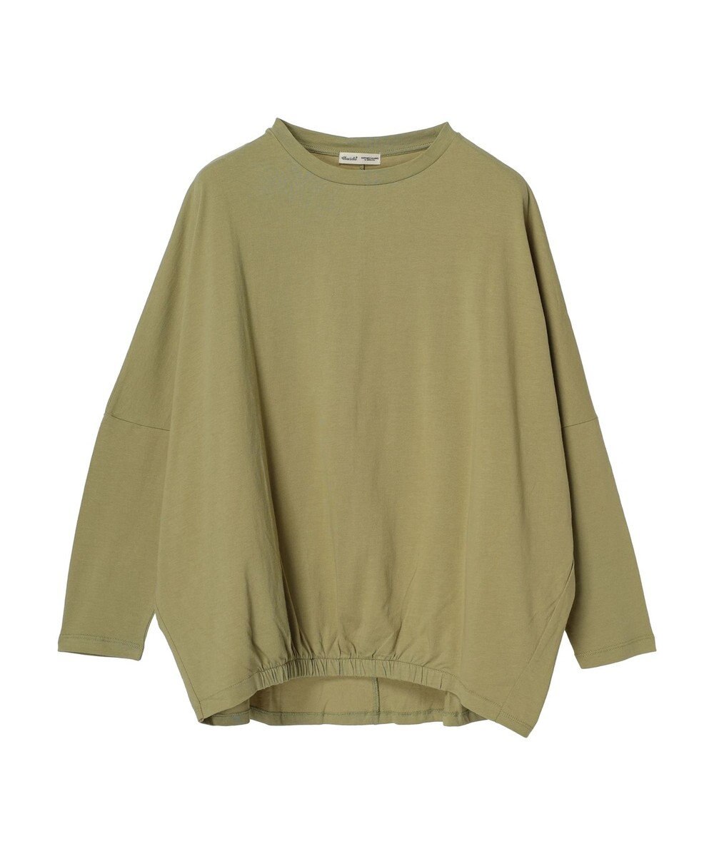 CRAFT STANDARD BOUTIQUE シルケット天竺　フロントギャザーＢＩＧ　Ｔｅｅ　Ｌ／Ｓ 