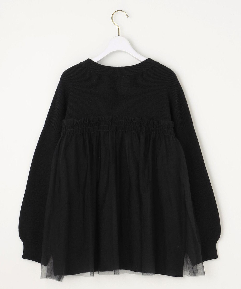 ANY SIS S 【洗える】ビスチェ風チュールコンビ ニット 