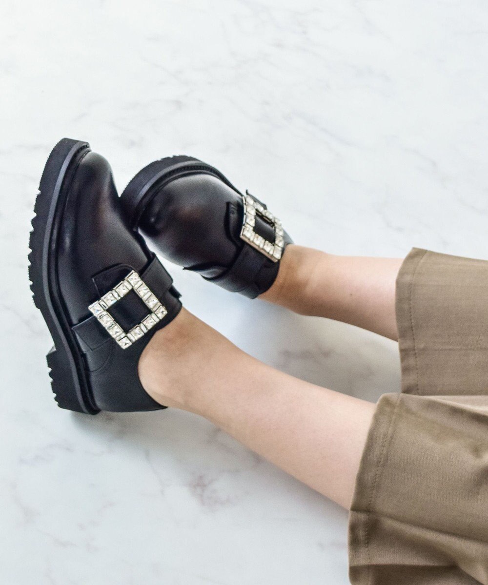 Bridget Birkin 【Bridget Birkin】スクエアサイドビジューローファー 