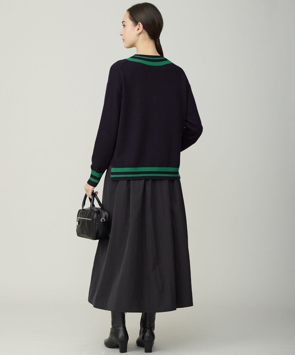 ICB ハイゲージソフトウール チルデンVネックプルオーバー 