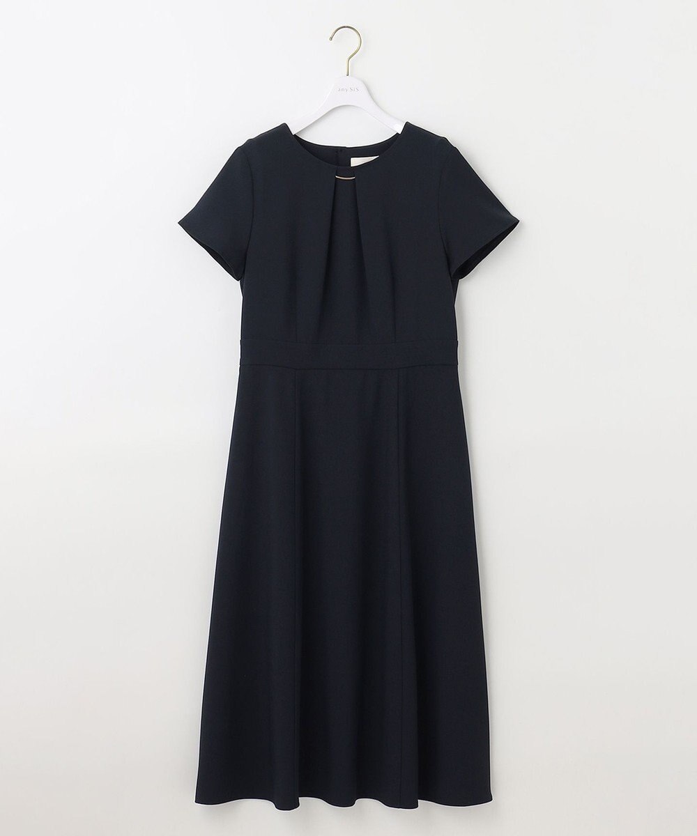 ANY SIS 【WEB・一部店舗限定】リネンライクポリエステル ワンピース 