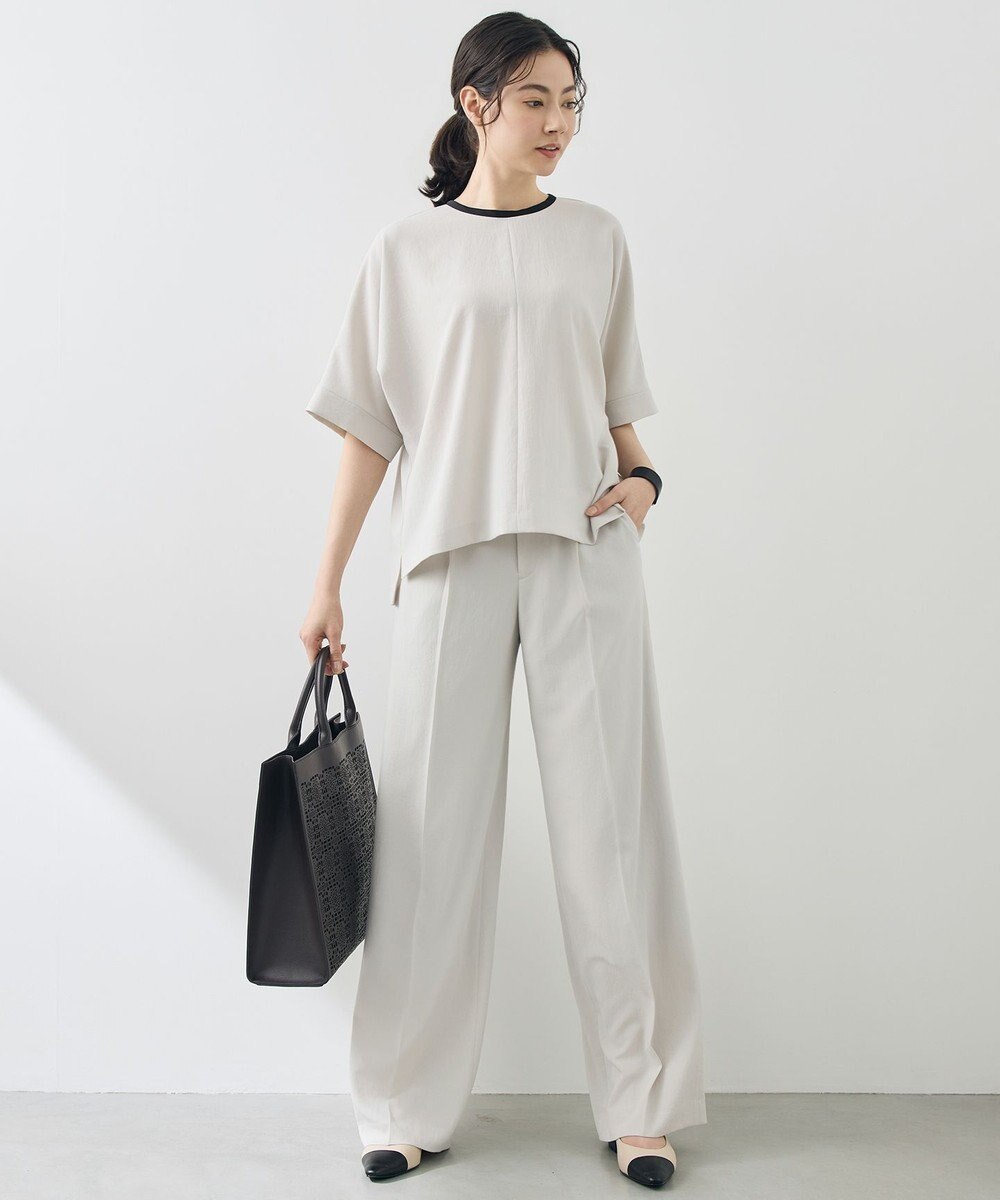 自由区 【セットアップ対応】テクスチャードスーツ ブラウス 