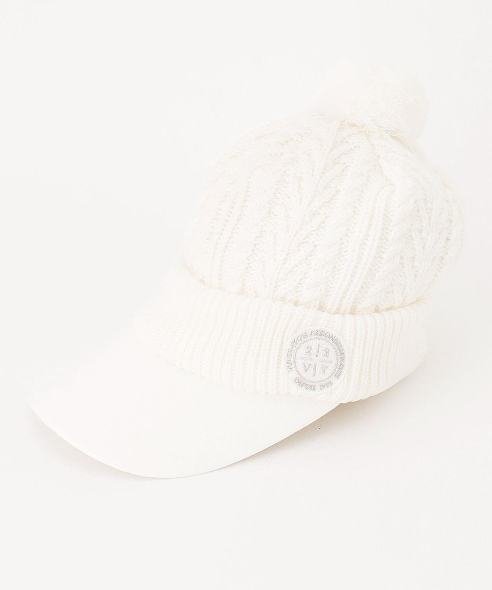 23区GOLF 【WOMEN】つば付きニット キャップ 