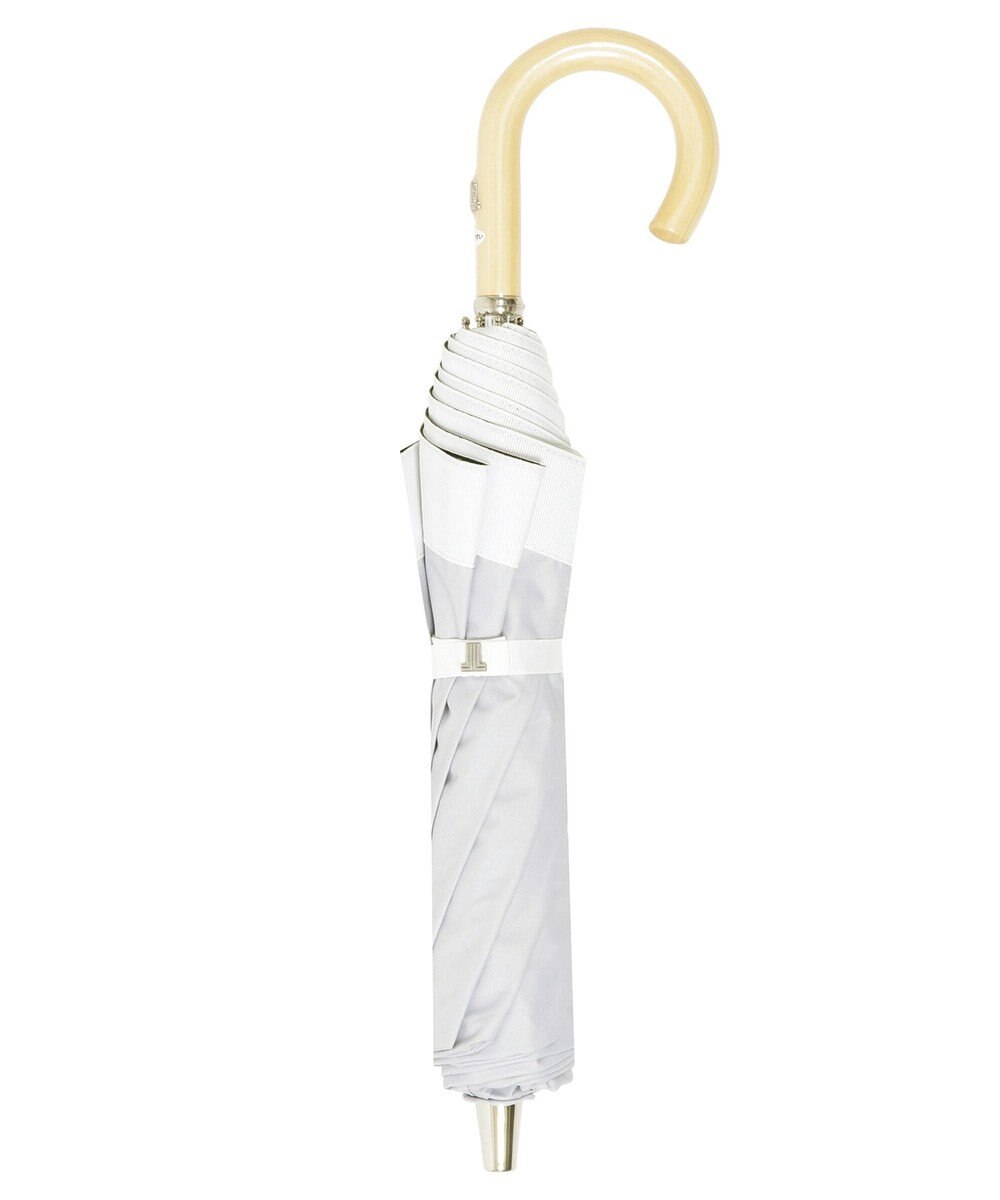 MOONBAT 【晴雨兼用日傘】ランバン コレクション（LANVIN COLLECTION）折りたたみ日傘 グログランリボン 