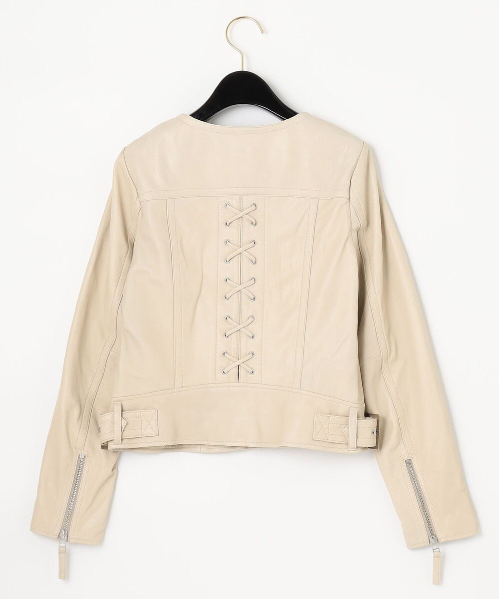 GRACE CONTINENTAL レースアップライダースジャケット 