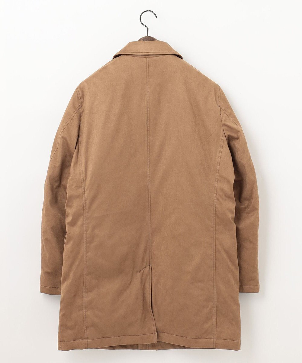 JOSEPH ABBOUD 【キルトレスダウン】ナチュラルダイスウェード ダウンコート 