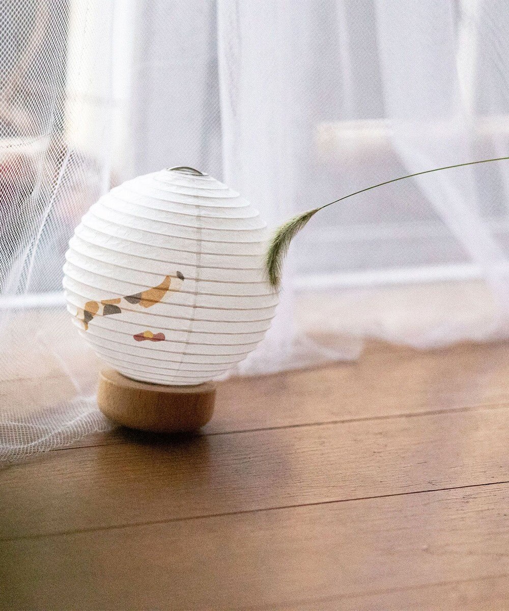 ちょうちん堂 【ころりどうぶつ】三毛猫 MIKE ちょうちん ライト 