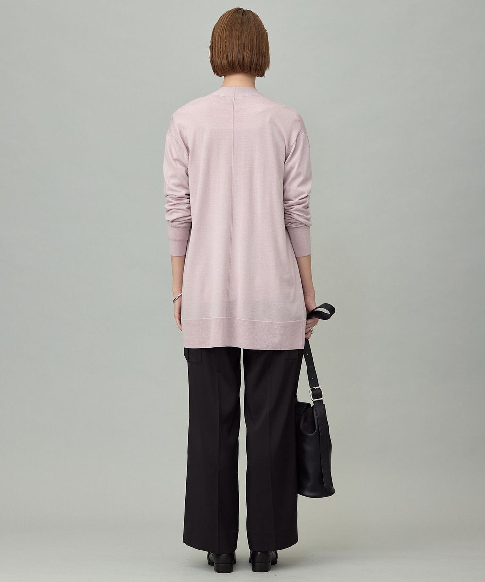 ICB L 【洗える】コンパクトファインウール ロングカーディガン 