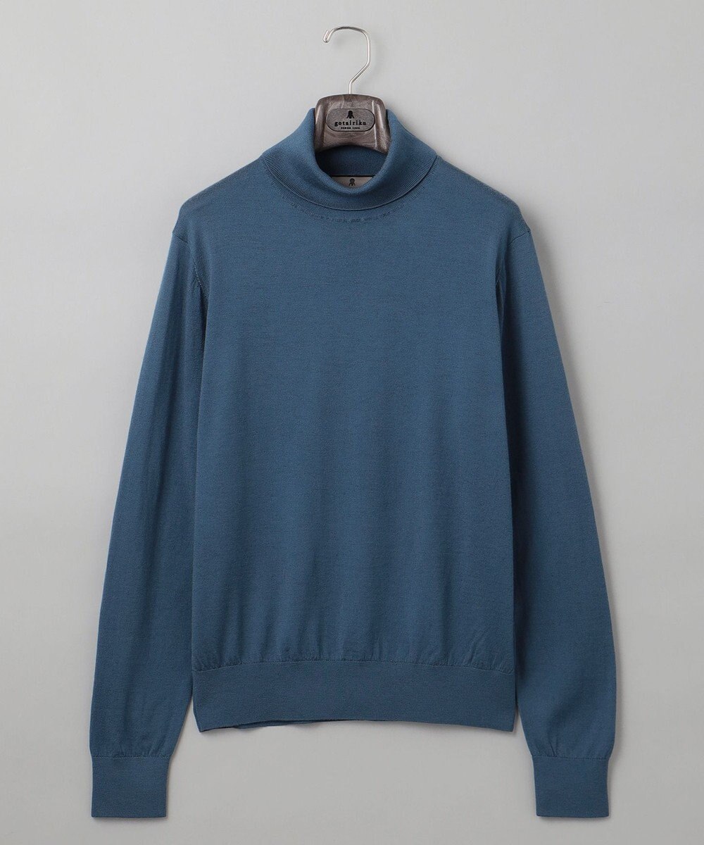 GOTAIRIKU 新色追加【洗える/チクチクしにくい/ピリングしにくい】イタリア糸 ハイゲージ タートルネックニット_WOOL100％ 