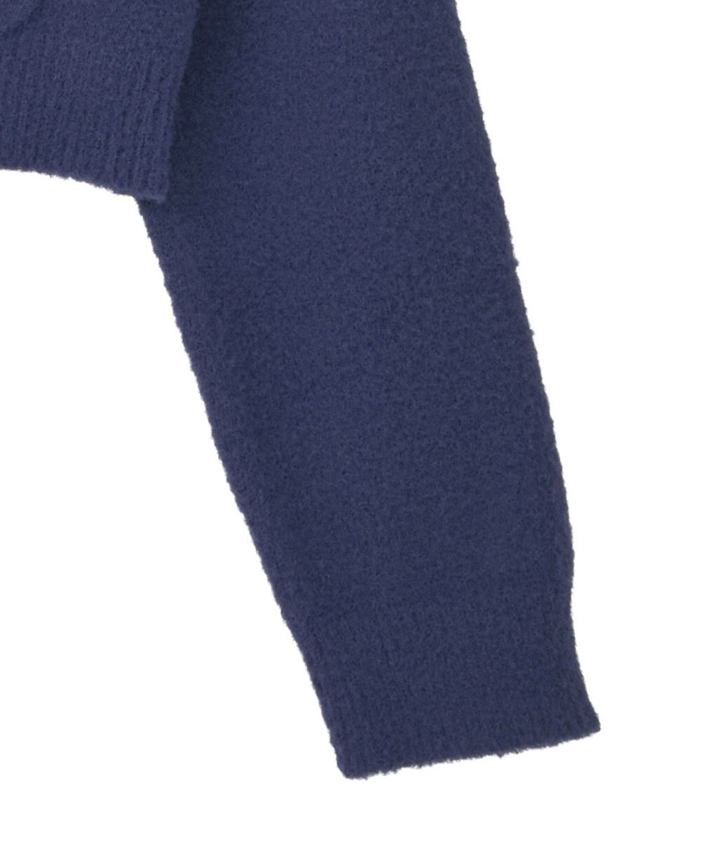 earth music&ecology 【イージーケア】パウダーシャギークルーネックカーディガン 