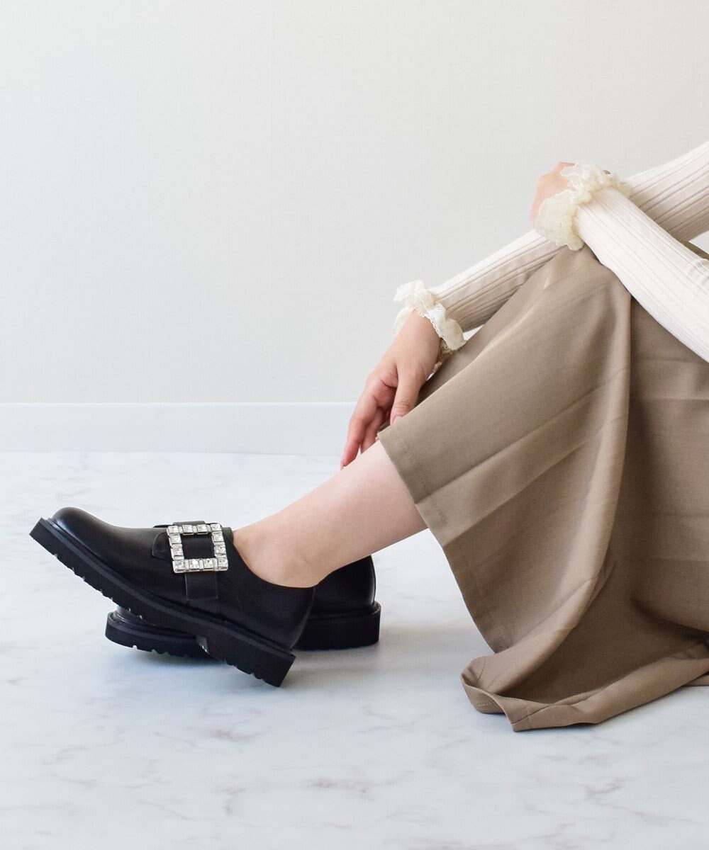 Bridget Birkin 【Bridget Birkin】スクエアサイドビジューローファー 