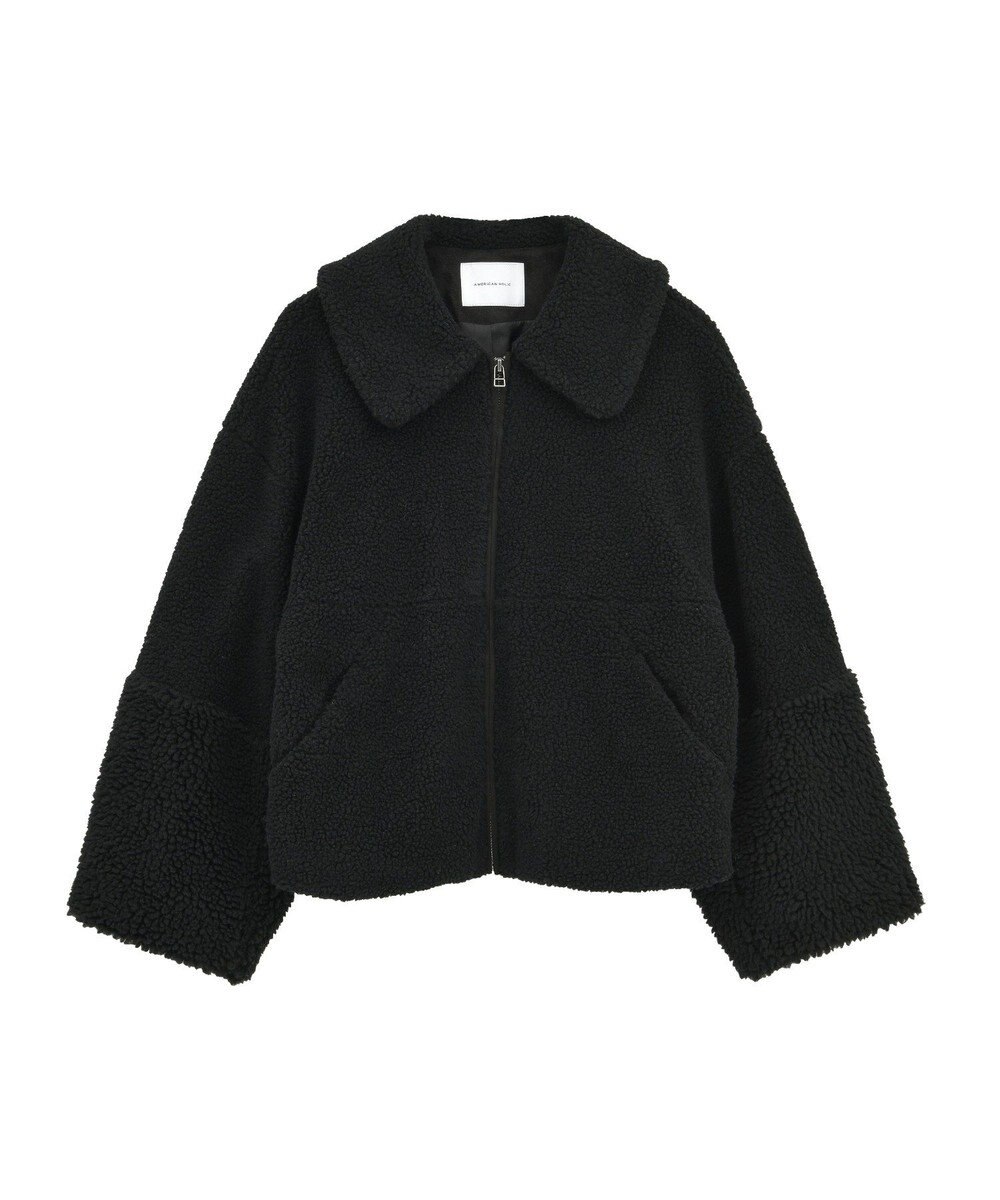 AMERICAN HOLIC 衿付きボアブルゾン 