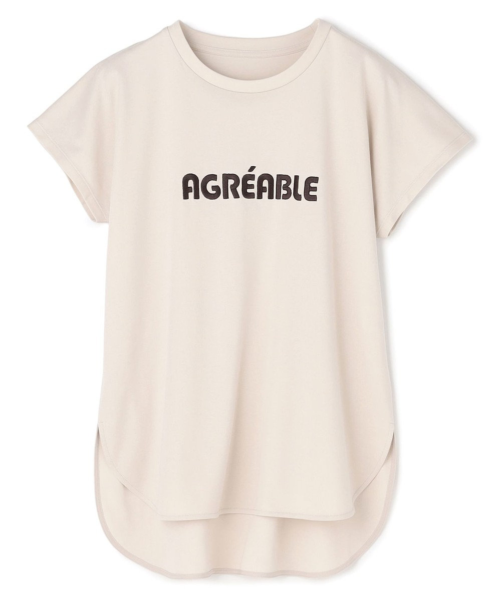 UNFILO BEAUTY FORM-T cotton ロゴ フレンチスリーブ Tシャツ 