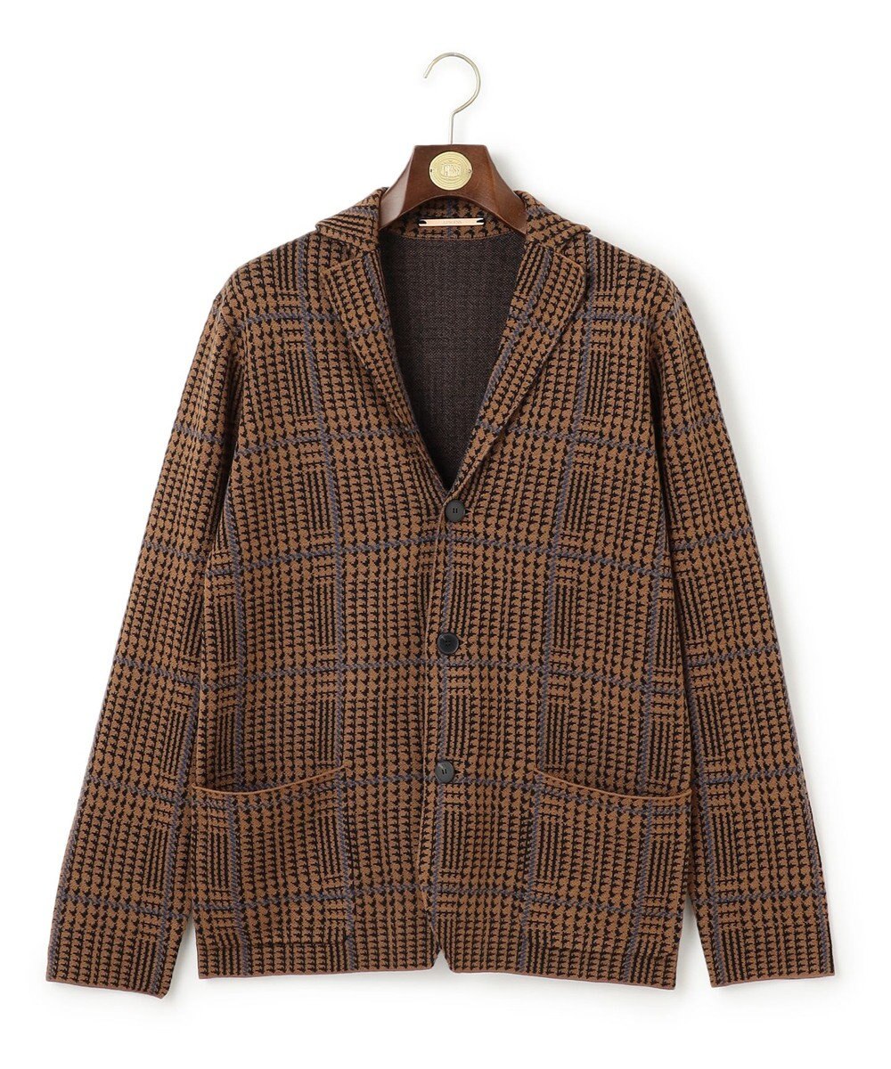 J.PRESS MEN ダブルジャガードニットジャケット 