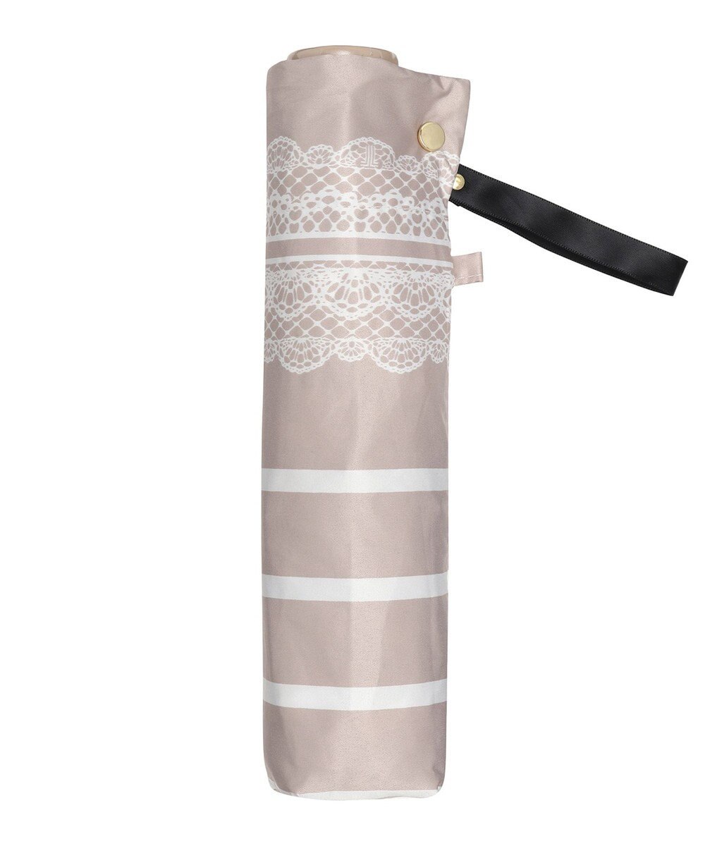 MOONBAT 【雨傘】ランバン　オン　ブルー (LANVIN en Bleu) ボーダー レース 折りたたみ傘 