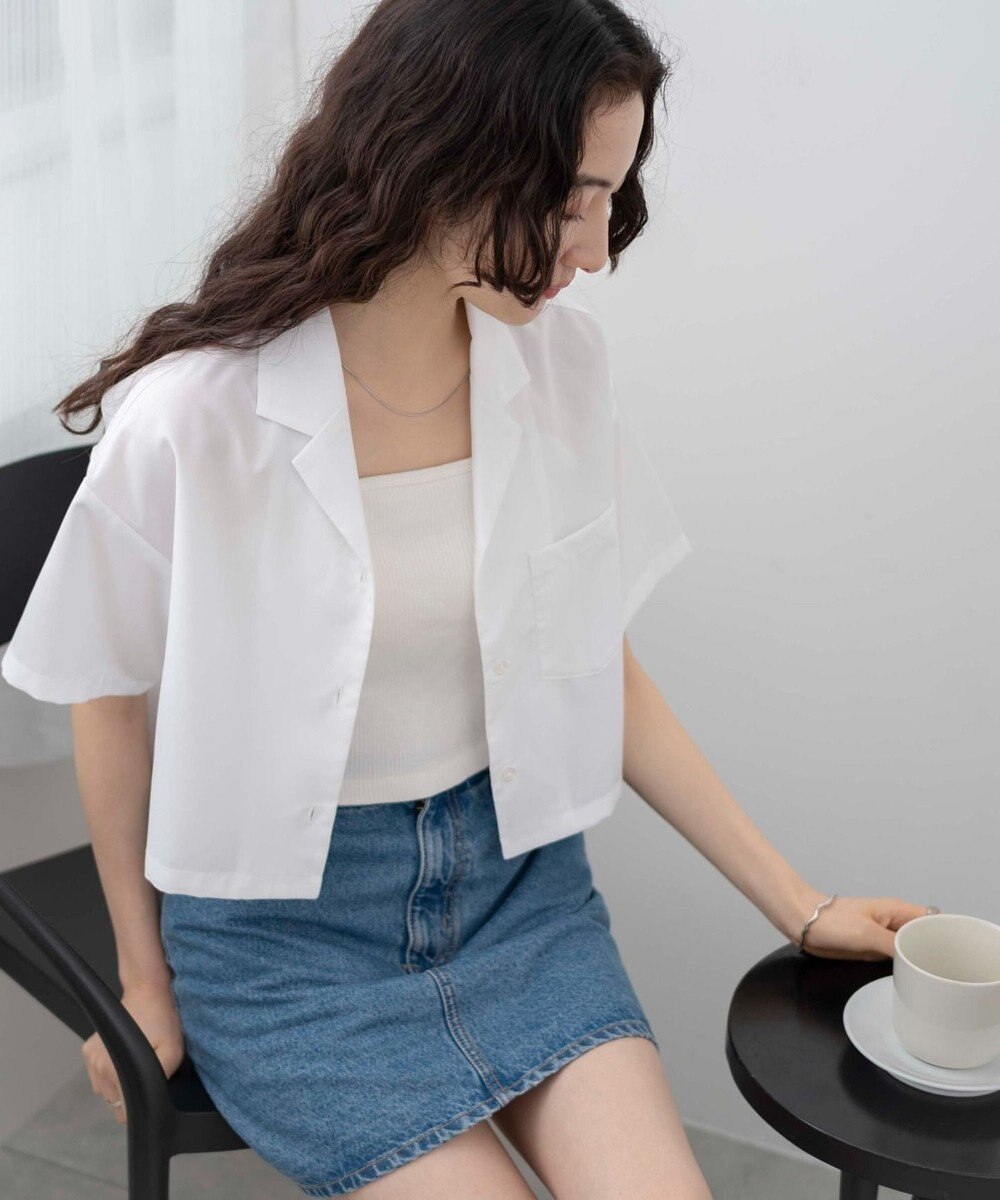 WEGO オープンカラーショートシャツ 