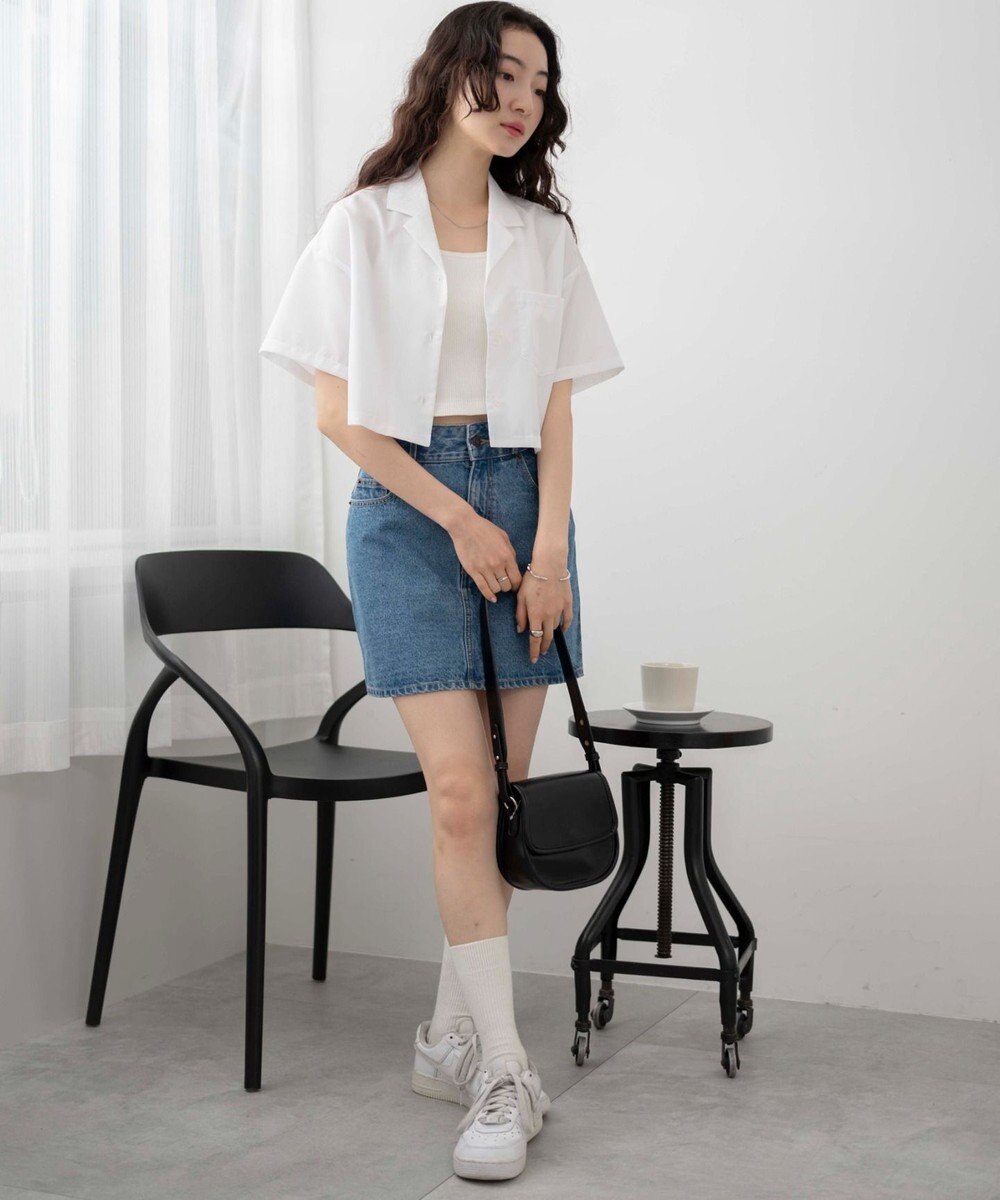 WEGO オープンカラーショートシャツ 