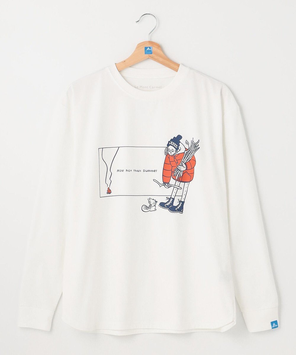 SHARE PARK LADIES 【LADIES】吸水速乾 フロントプリントTシャツ 