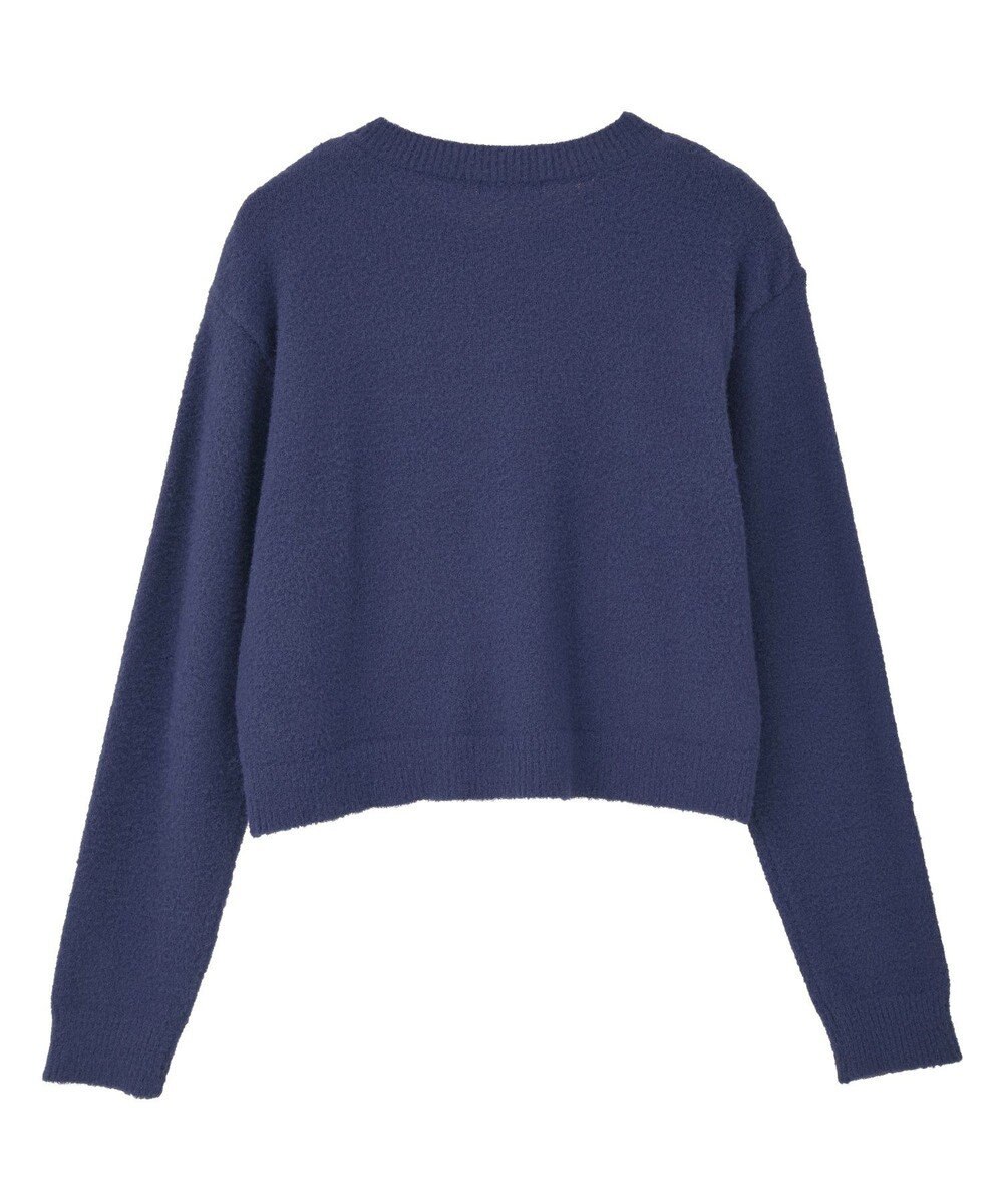 earth music&ecology 【イージーケア】パウダーシャギークルーネックカーディガン 