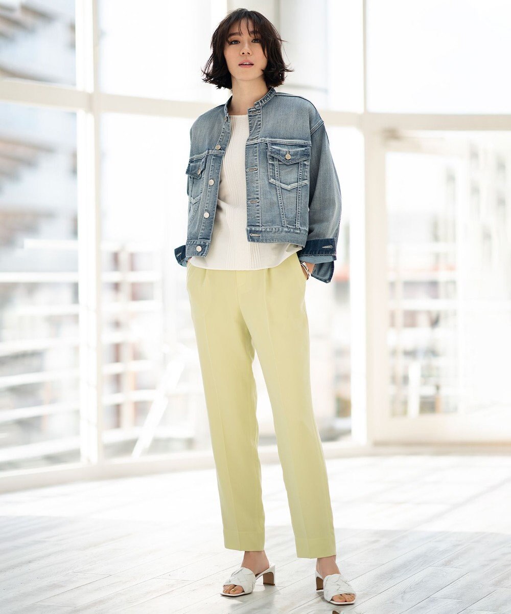 自由区 【洗える・ジャージー素材】フロントレースジャージー プルオーバー 