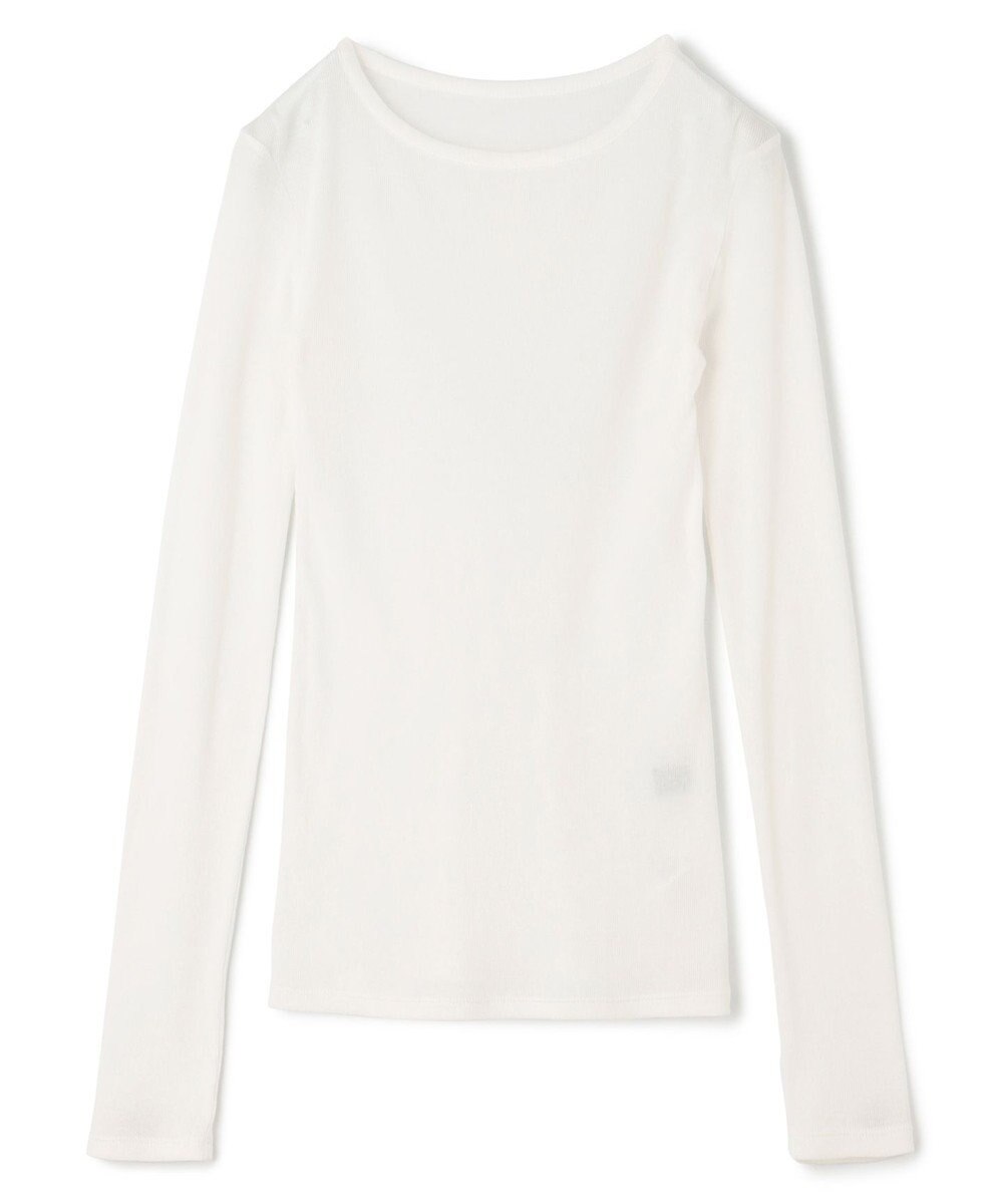 uncrave アルビニスタシフォンテレコ ボートネック カットソー（uncrave STANDARD） 