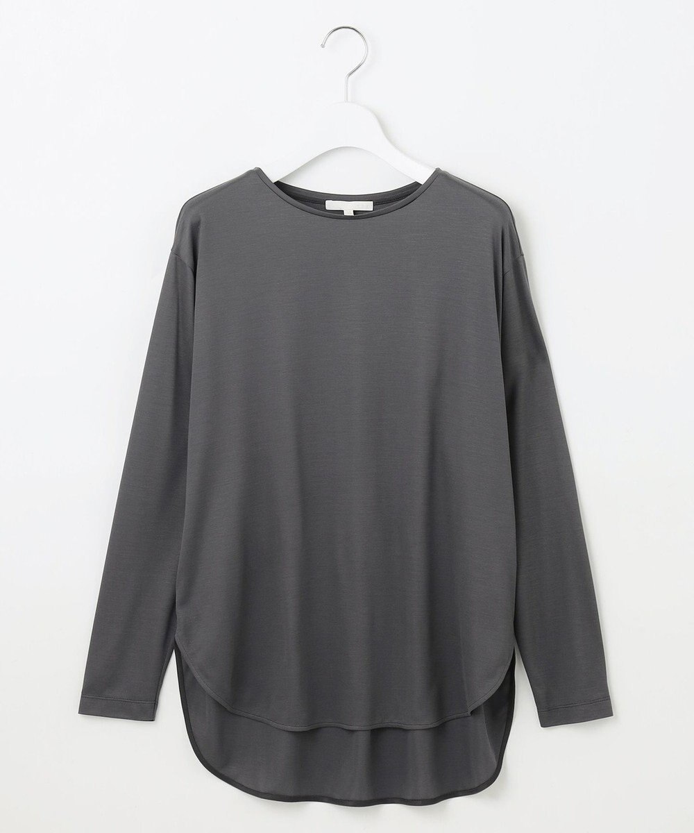 自由区 L ブラウスライクジャージー カットソー 