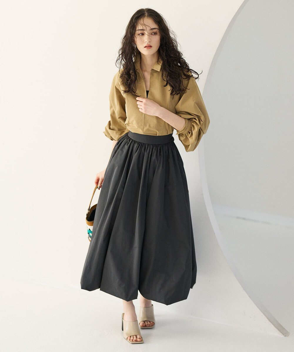 #Newans タフタボリュームバルーンスカート 