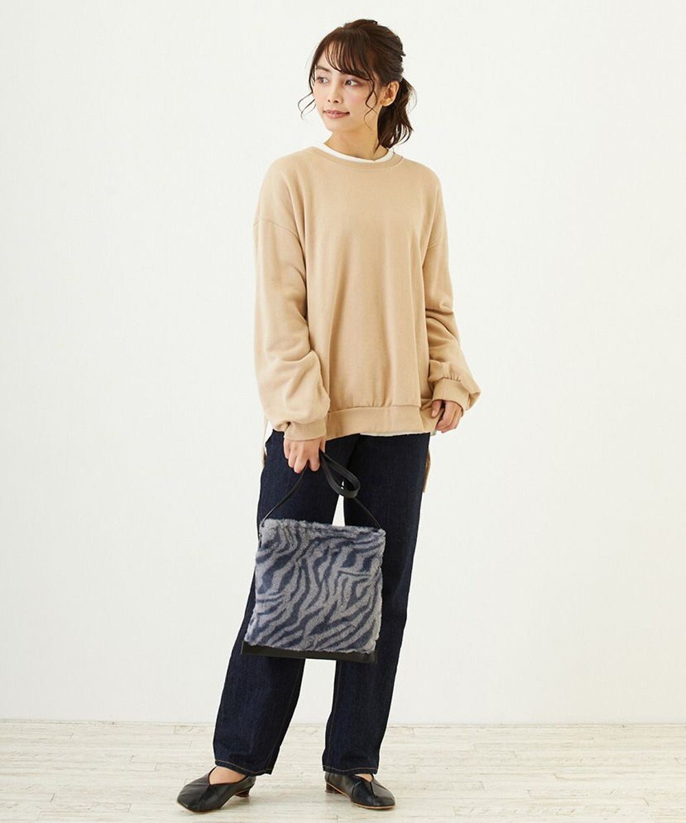 ROOTOTE 2984【ファーショルダー】/ LT.ベビールー.フラットトート.ファー-A 