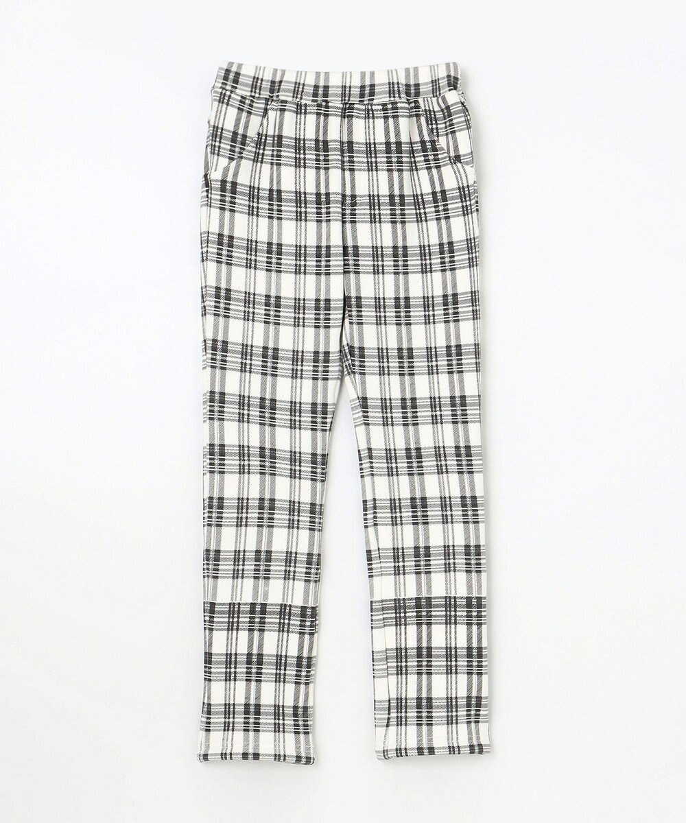 組曲 KIDS 【150-160㎝】シャギーチェック パンツ 