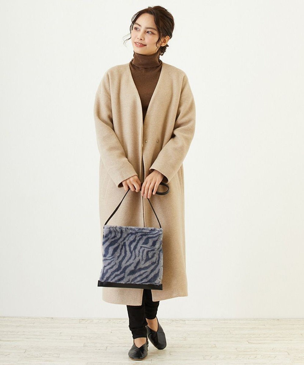 ROOTOTE 2984【ファーショルダー】/ LT.ベビールー.フラットトート.ファー-A 
