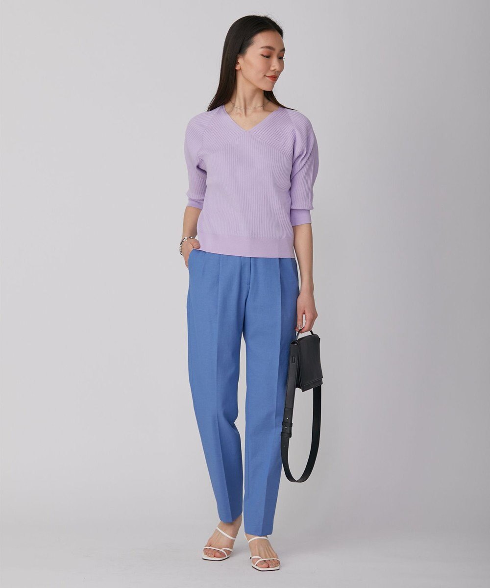 ICB 【洗える】コットンポリエステルリブ プルオーバー 