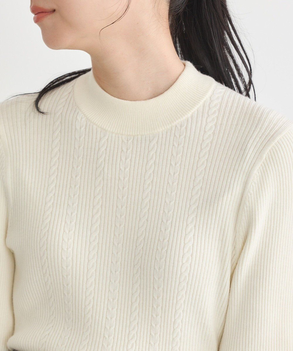 earth music&ecology ナローケーブルプルオーバー 