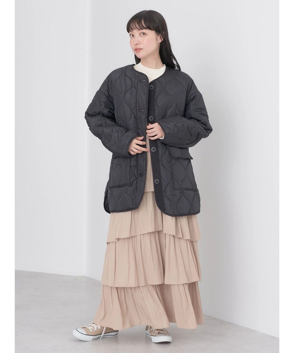 earth music&ecology キルティングハーフブルゾン 