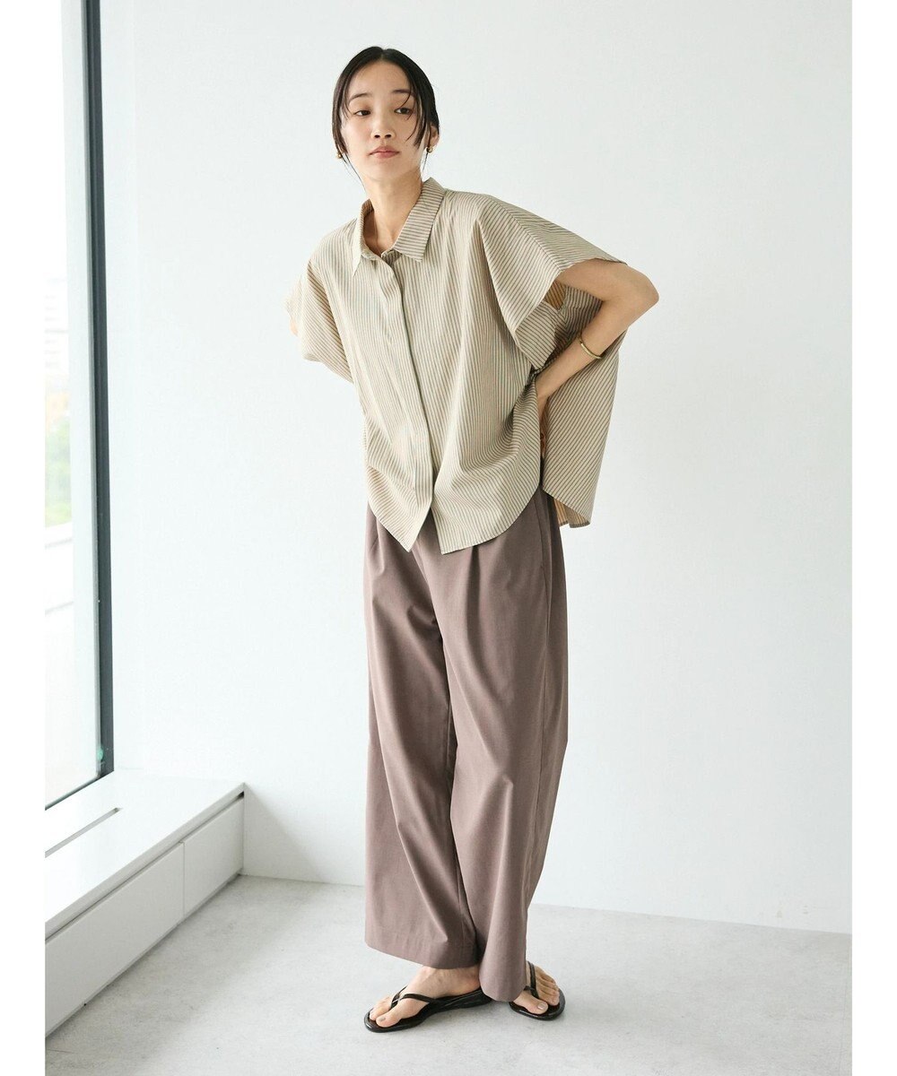 CRAFT STANDARD BOUTIQUE ステンサイドソリッドストライプブラウス① 