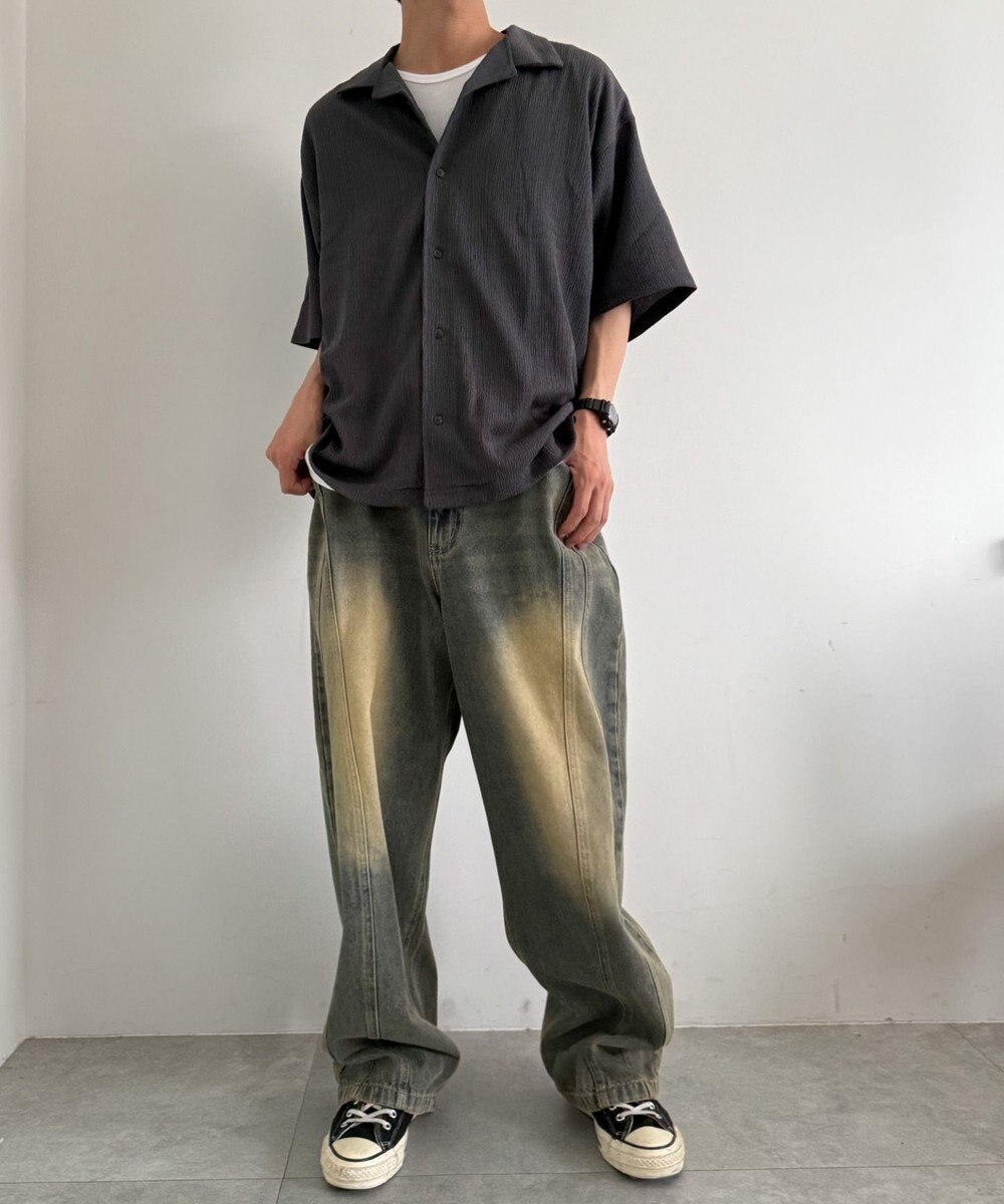 WEGO アンサンブルサッカーシャツ(SS) 