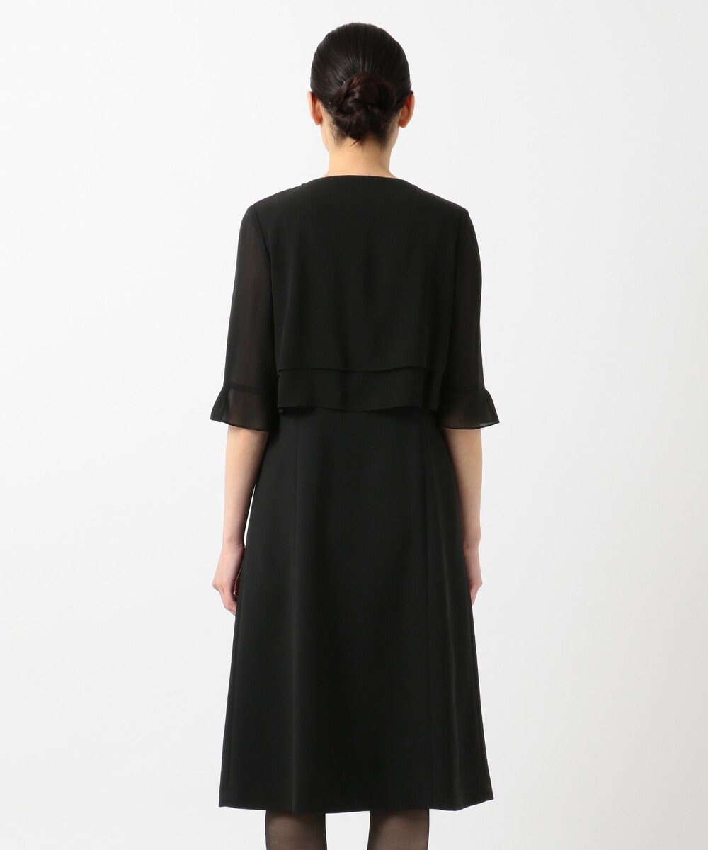 組曲 NOIR 【洗える】ウォッシャブルストレッチバーズアイ　ジャケット＋ワンピース 